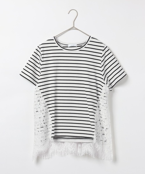 GLOBAL WORK（グローバルワーク） tシャツ 半袖 バック切り替えレースT