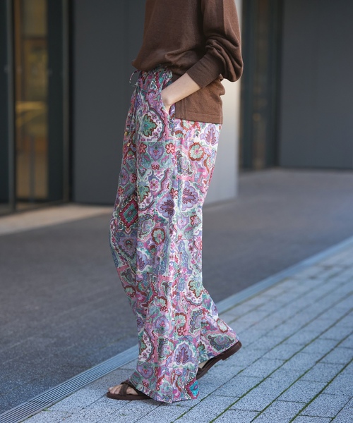 「IENA LA BOUCLE」 イージーパンツ 38 ブルー レディース_画像4