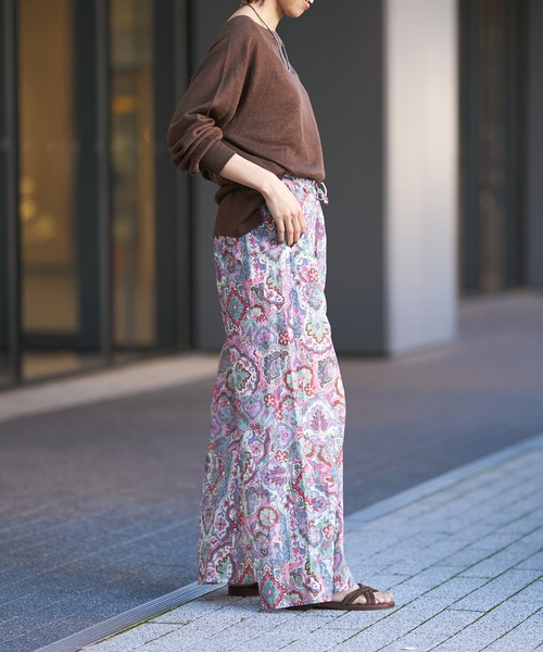 「IENA LA BOUCLE」 イージーパンツ 38 ブルー レディース_画像8