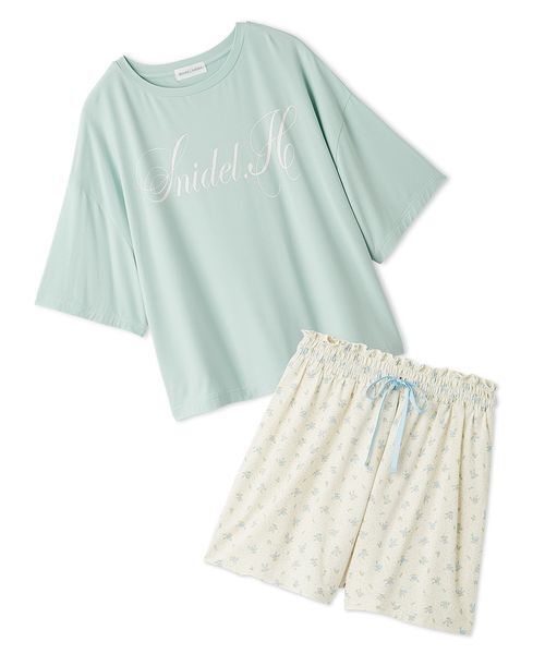 SNIDEL HOME パジャマ ルームウェア 「接触冷感」Tシャツセットアップ
