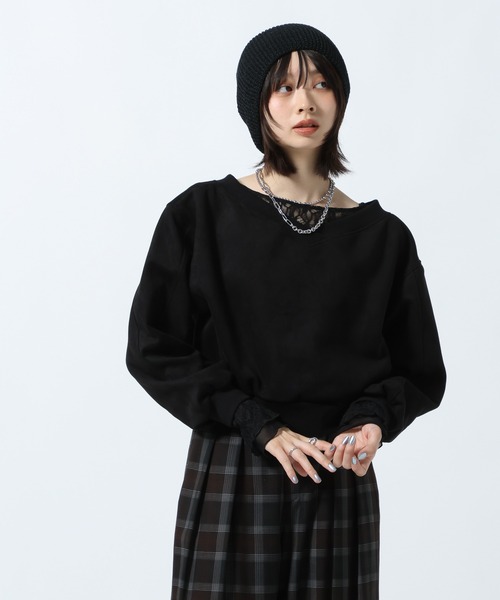トレーナー スウェット ダイバースエードプルオーバー「セットアップ対応」 レディース | PAGEBOY | 15