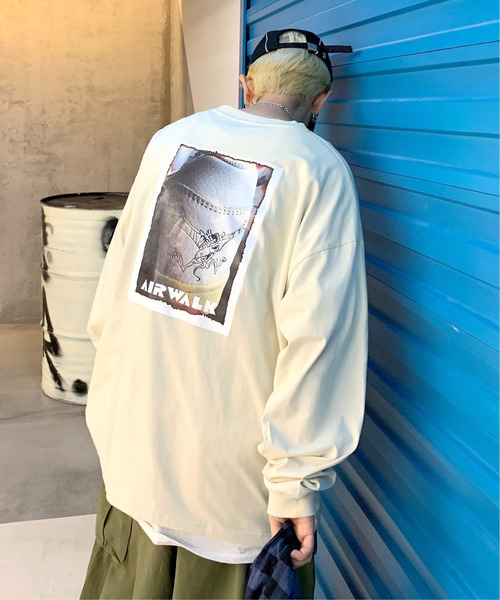 WALK THE LINE 長袖Tシャツ ダークグレー WALK THE LINE 長袖Tシャツ ダークグレー