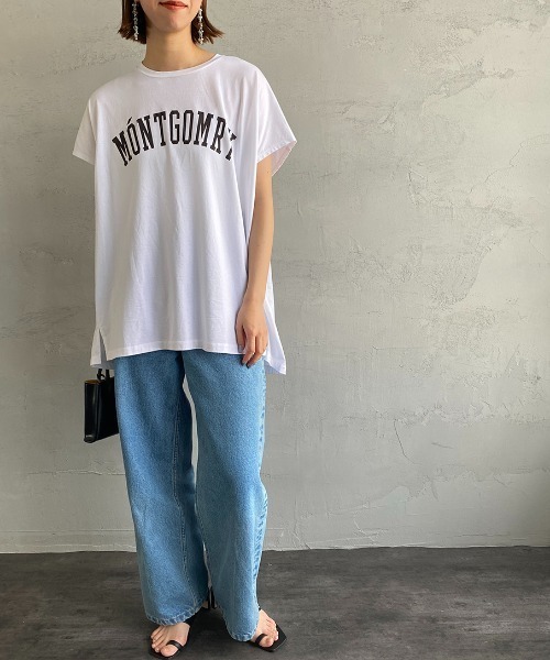 ♥️新品未使用♥️MICALLE MICALLE シャツドッキング切替 半袖Tシャツ MICA&DEAL（マイカアンドディール） tシャツ Tシャツ 別注 MONTGOMRY