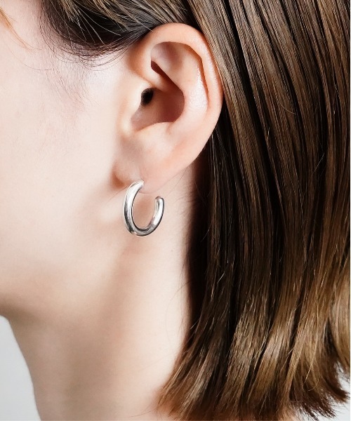 ピアス 「ISOLATION / アイソレーション」Silver925 Classic Hoop Pierce / クラシックフープピアス/ 両耳の画像