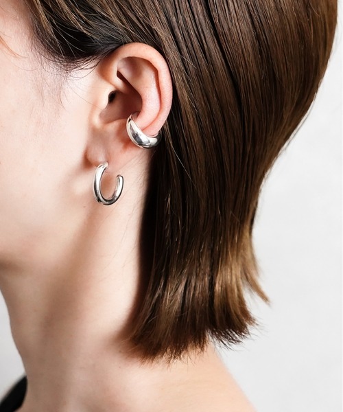 ピアス 「ISOLATION / アイソレーション」Silver925 Classic Hoop Pierce / クラシックフープピアス/ 両耳の画像