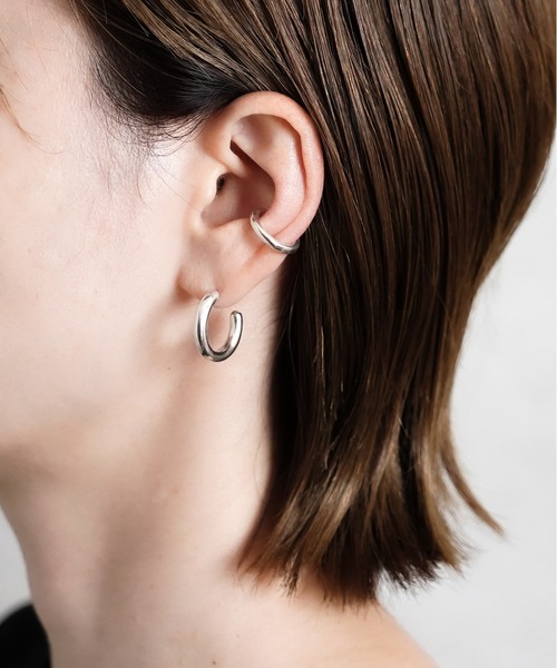 ピアス 「ISOLATION / アイソレーション」Silver925 Classic Hoop Pierce / クラシックフープピアス/ 両耳の画像