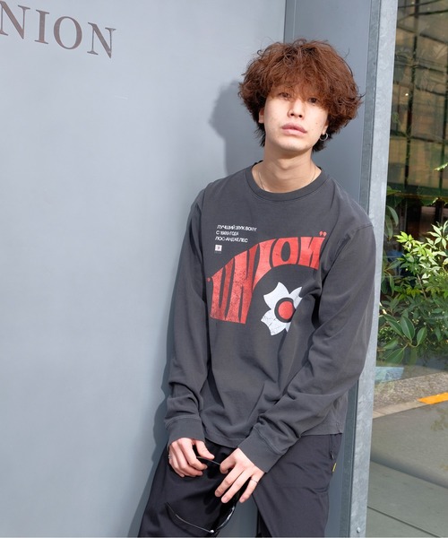 UNION（ユニオン） tシャツ UNION ORIGINAL CYRILLIC L/S TEE ロンT 
