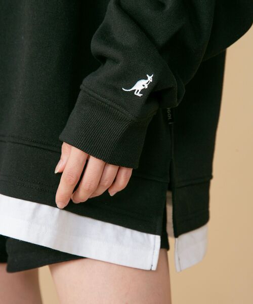 【入手困難⭐EMODA KANGOL】黒　トレーナー　カンガルー　サイズF KANGOL（カンゴール） トレーナー スウェット メンズ レディース