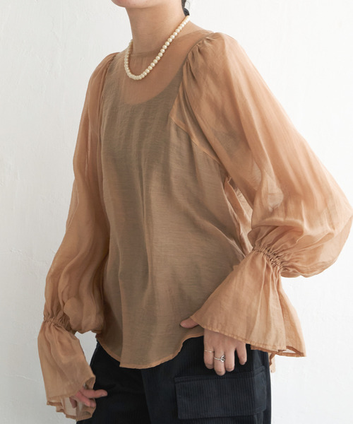 VENCE EXCHANGE ブラウス シャツ 袖フレアブラウス レディース