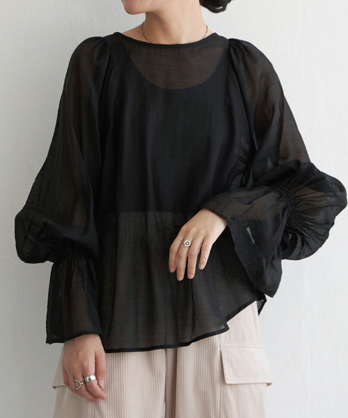 VENCE EXCHANGE ブラウス シャツ 袖フレアブラウス レディース