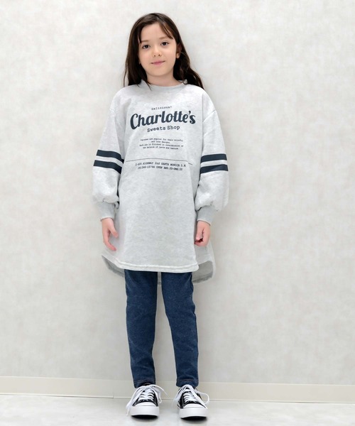 ZIーON ワンピース 裏起毛 ボリューム袖 キッズ 子供服 女の子