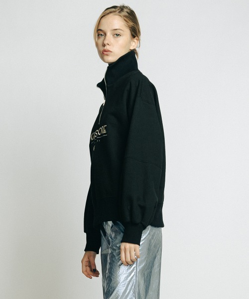 ESSENTIAL ダブルスタンダードクロージング　ハーフジップロゴプルオーバー ESSENTIAL（DOUBLE STANDARD CLOTHING） tシャツ ハーフジップ