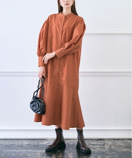 ラストチャンス【PRADA】コットン マーメイド シャツ ワンピース PRADA - プラダ シャツ ワンピース 2020 コットン トップス 無地
