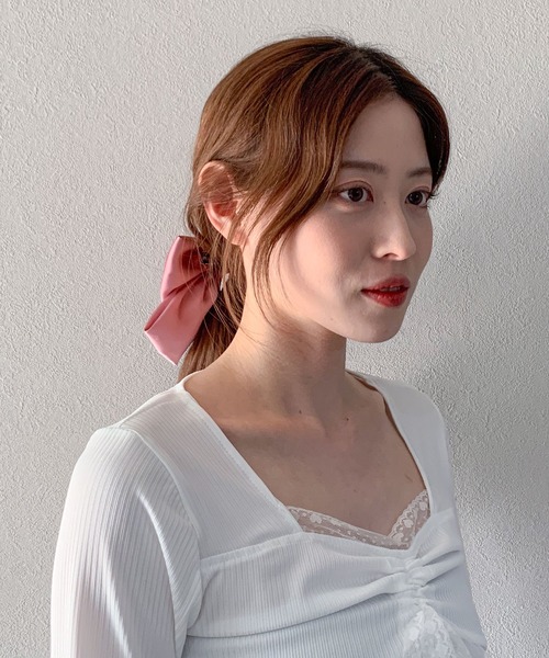 ヘアクリップ カラフルリボン ヘアアクセ/バレッタ : ZOZOTOWN Yahoo