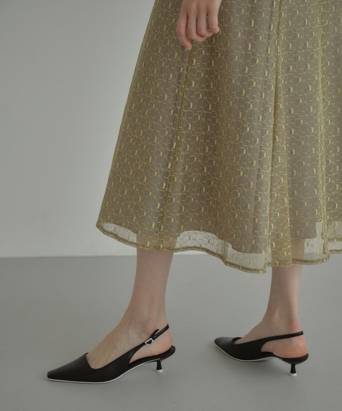ドレス バックオープンジオメトリックドレス / back open geometric dress_19
