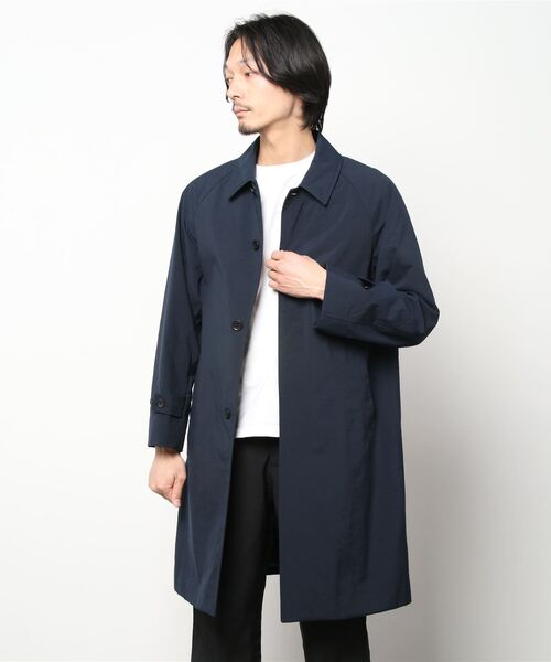 green label relaxing」 ステンカラーコート M ネイビー メンズ 