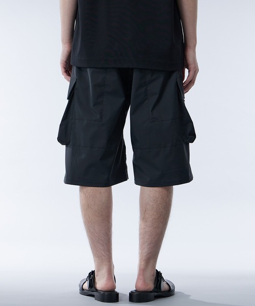 UNITED TOKYO コレクションライン ブラックカーゴパンツ ヴァゼロナイロン カーゴパンツ(1 DARK GREY): : メンズ｜UNITED