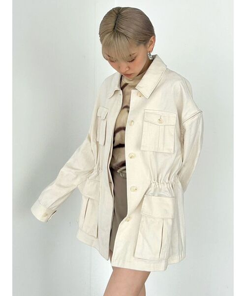 EMODA（エモダ） コート アウター アウトポケット2WAYシャツジャケット