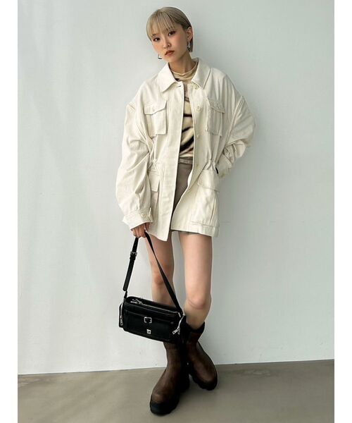 EMODA（エモダ） コート アウター アウトポケット2WAYシャツジャケット