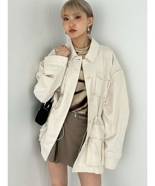 EMODAジャケット EMODA（エモダ） コート アウター アウトポケット2WAYシャツジャケット