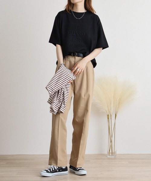 tシャツ A.N.L エンボスロゴTシャツ レディース : ZOZOTOWN