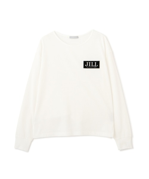 JILL by STUART tシャツ ブラッシュロゴオーバーサイズロンT