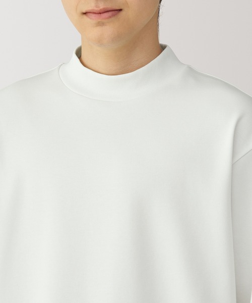 無印良品（MUJI） tシャツ 紳士 あたたかさを保つモックネック長袖T
