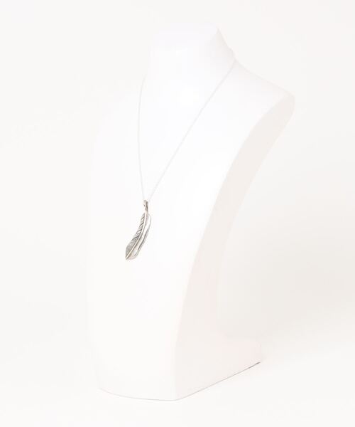 con affetto フェザーネックレス con affetto(ファッション) ネックレス シルバー925フェザー