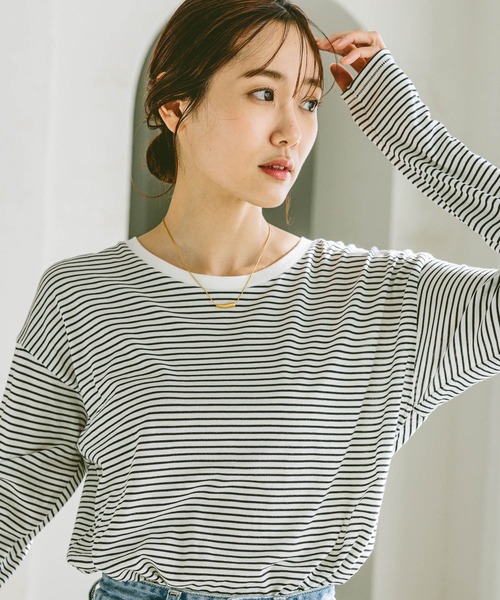 GLOBAL WORK tシャツ ヘビロッTeeセミシアーT長袖/115474