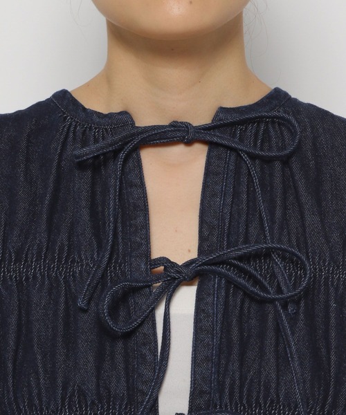 LOWRYS FARM ワンピース 2WAYリボンシャーリングワンピース 133569