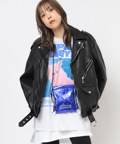 RNA（アールエヌエー） レザージャケット ライダース J2122 BIG