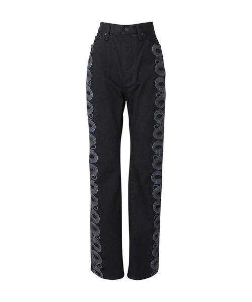 HYSTERIC GLAMOUR SNAKE LOOP デニム フレア パンツ HYSTERIC GLAMOUR SNAKE LOOP デニムフレアパンツ