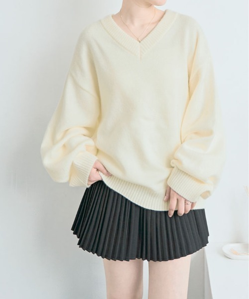 昨年購入　未使用23区☆プルオーバー ニットMサイズ ニット セーター シンプルオーバーサイズニット レディース