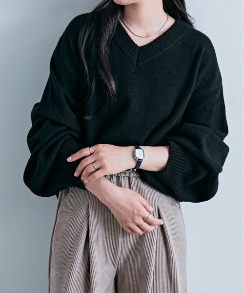 ニット セーター 「新色追加」 絶妙な抜け感でこなれる。オーバー