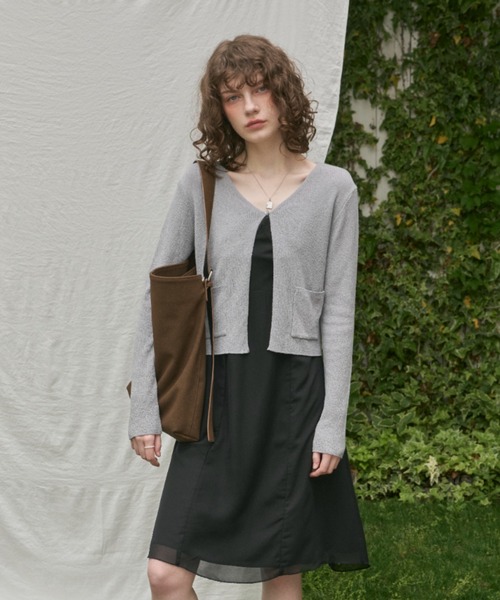 GIUNON カーディガン double pocket knit cardigan / ダブルポケット