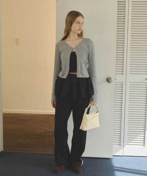 GIUNON ジウノン ダブルポケットニットカーディガン GIUNON カーディガン double pocket knit cardigan / ダブルポケット
