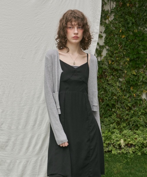 カーディガン ダブルポケットニットカーディガン/Double Pocket Knit Cardigan レディース double pocket knit cardigan / ダブルポケットニット