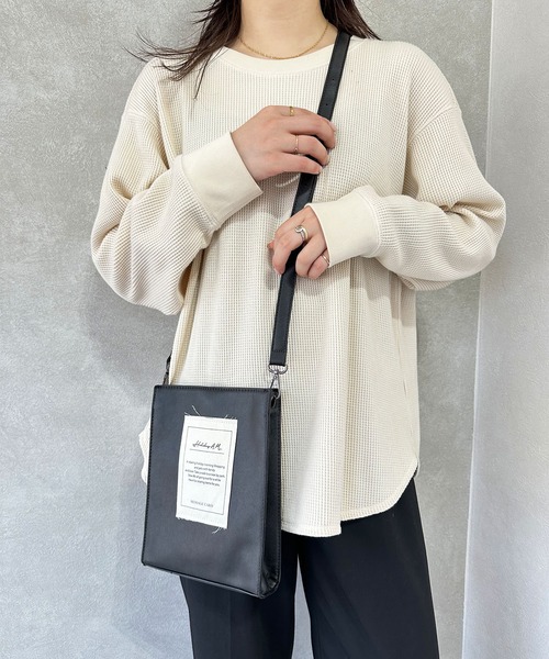BAYBLO ショルダーバッグ (KS)フェイクレザースクエアショルダー