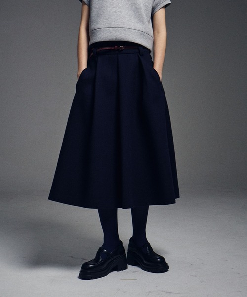 Mardi Mercredi（マルディメクルディ） スカート WOOL MAXI FLARE