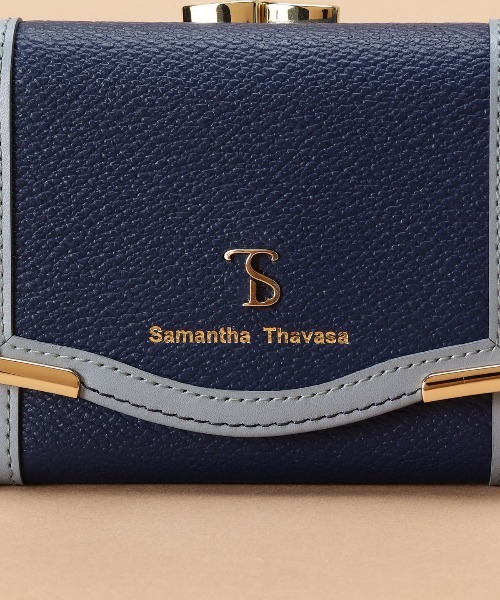 国内買付【Samantha Thavasa】バイカラーエッジ 三つ折り財布 サマンサタバサ Samantha Thavasa バイカラーエッジ 三つ折り