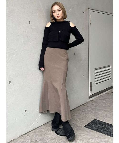 MURUA ブーツ プラットフォームスエードブーツ レディース
