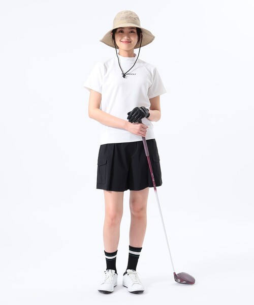 BEAMS GOLF tシャツ 「接触冷感/UVカット/吸水速乾」ORANGE