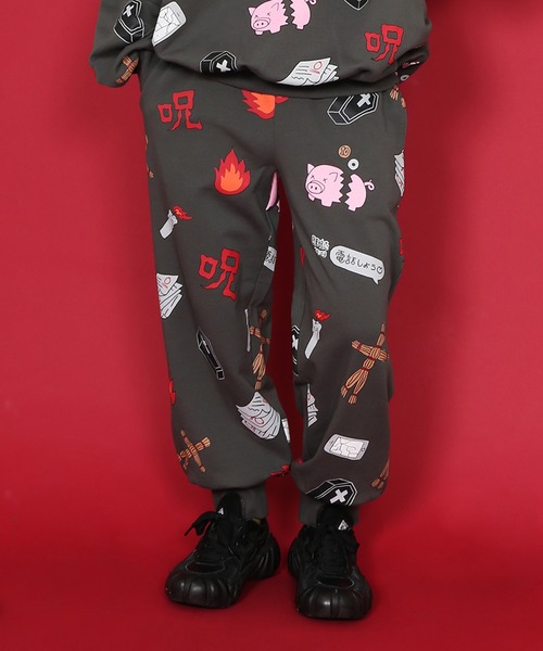 PUNYUS - 新品 プニュズ 地獄 スウェット PUNYUS スエット 総柄 トレーナー 地雷 PUNYUS - 新品 プニュズ 地獄 スウェット PUNYUS 地雷 スエット