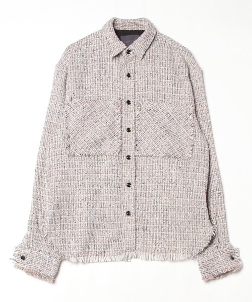 GEN_DAI シャツ GEN_DAI/ゲンダイ/TWEED SHIRT メンズ