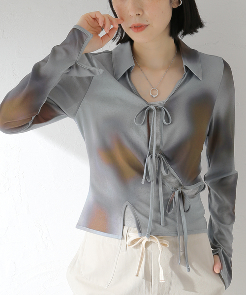 Cycle By Myob ブラウス シャツ 「Cycle by myob」 FLOWER