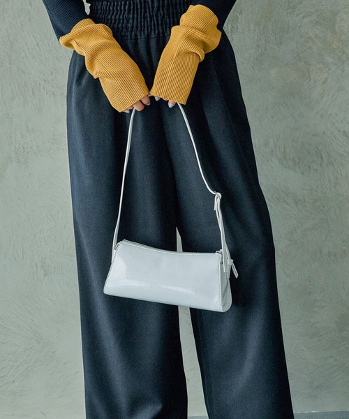 ねこばすブラックxl LEPSIM（レプシィム） ショルダーバッグ バッグ エナメルミニ