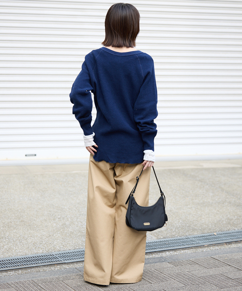 SLOBE IENA チノパン チノタックワイドパンツ レディース