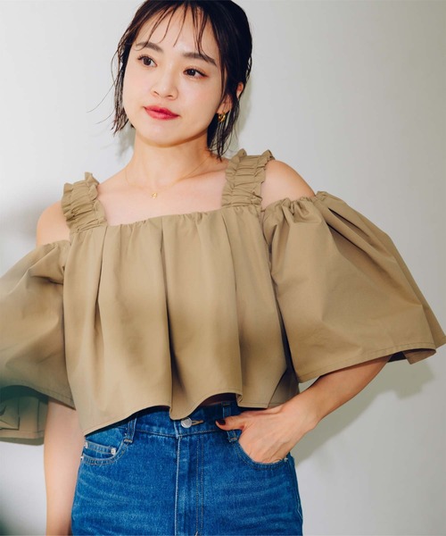 tシャツ 2wayフリルショルダートップス レディース | ur's | 19