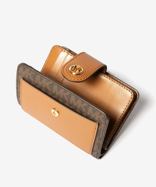 MICHAEL KORS 財布 二つ折り スモール MKチャーム MK CHARM(MK チャーム) タブ コンパクト ポケット ウォレット