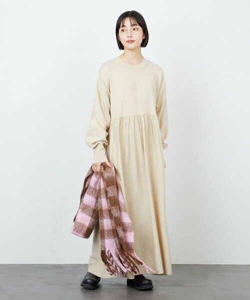 「FREAK'S STORE」 ニットワンピース SMALL ブラック レディース_画像2